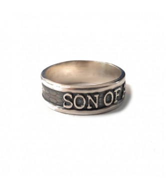 R002171 Handmade Sterling Silver Ring Band Son Of A Gun Genuine Solid Stamped 925